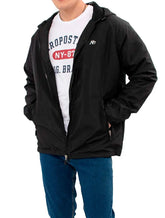 Jaqueta Aeropostale Masculina Corta-Vento A87 Preta