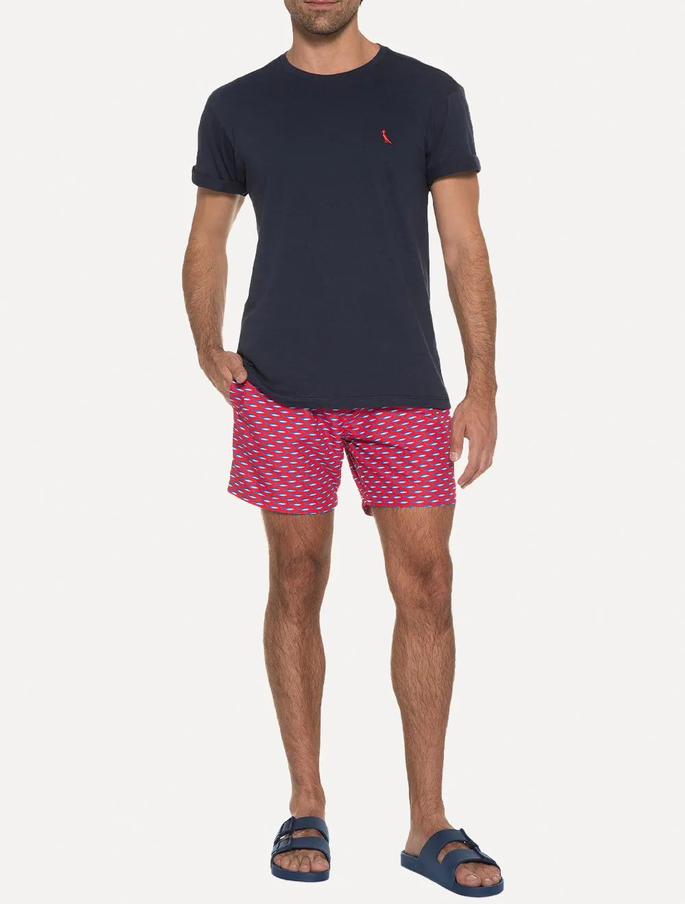 Camiseta Reserva Masculina Basic Red Woodpecker Azul Marinho