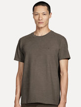 Camiseta Aramis Masculina Basic Lisa Mono Icon Marrom Mescla