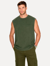 Regata John John Masculina Relaxed Fit Stone Mini Logo Verde Militar