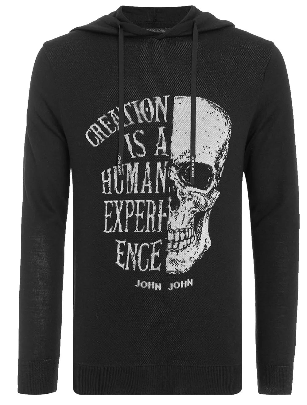 Tricot John John Masculino Side Skull Preto