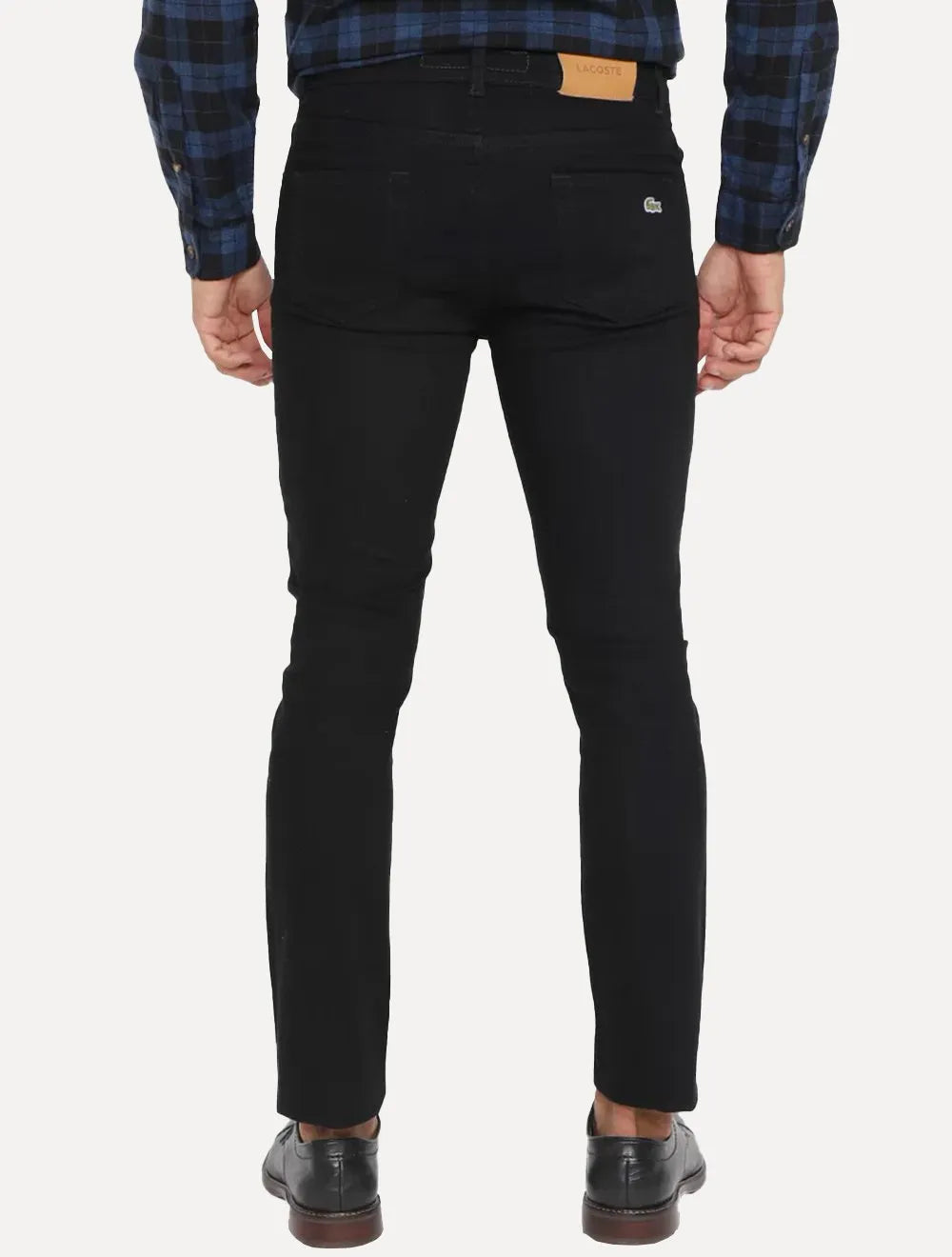 Calça Lacoste Jeans Masculina Slim Fit Cotton Denim Stretch Preta