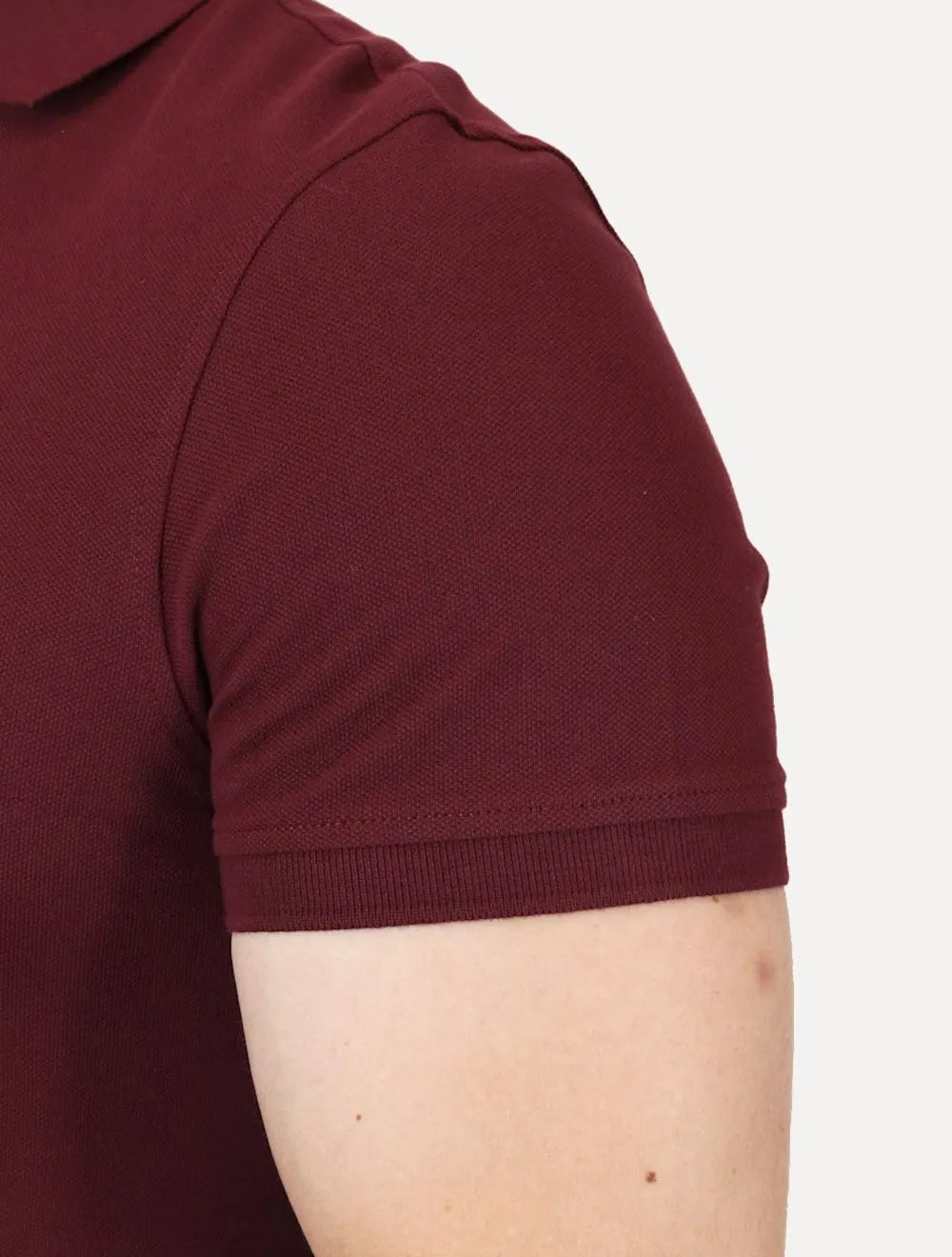 Polo Tommy Hilfiger Masculina Regular Piquet 1985 Bordô