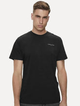 Camiseta Tommy Jeans Masculina Slim Linear Chest Preta