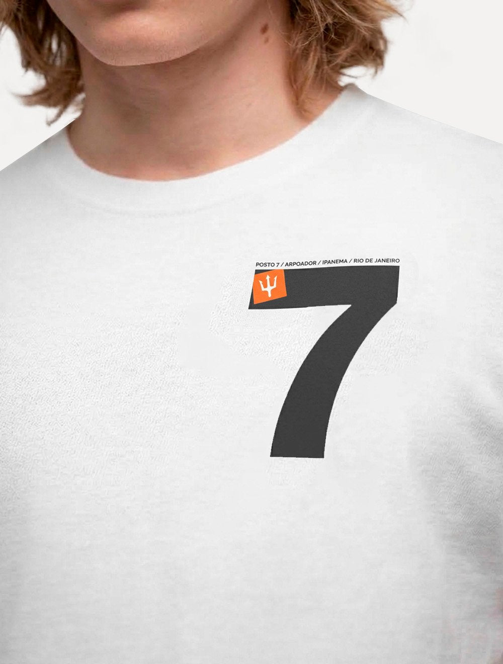 Camiseta Osklen Masculina Regular Malhão 7 Arpoador Branca