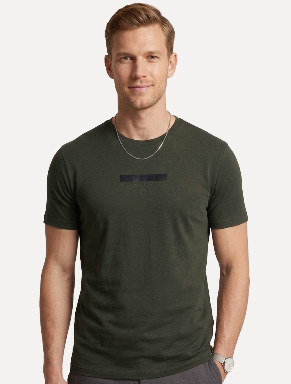 Camiseta John John Masculina Regular Technique Verde Militar