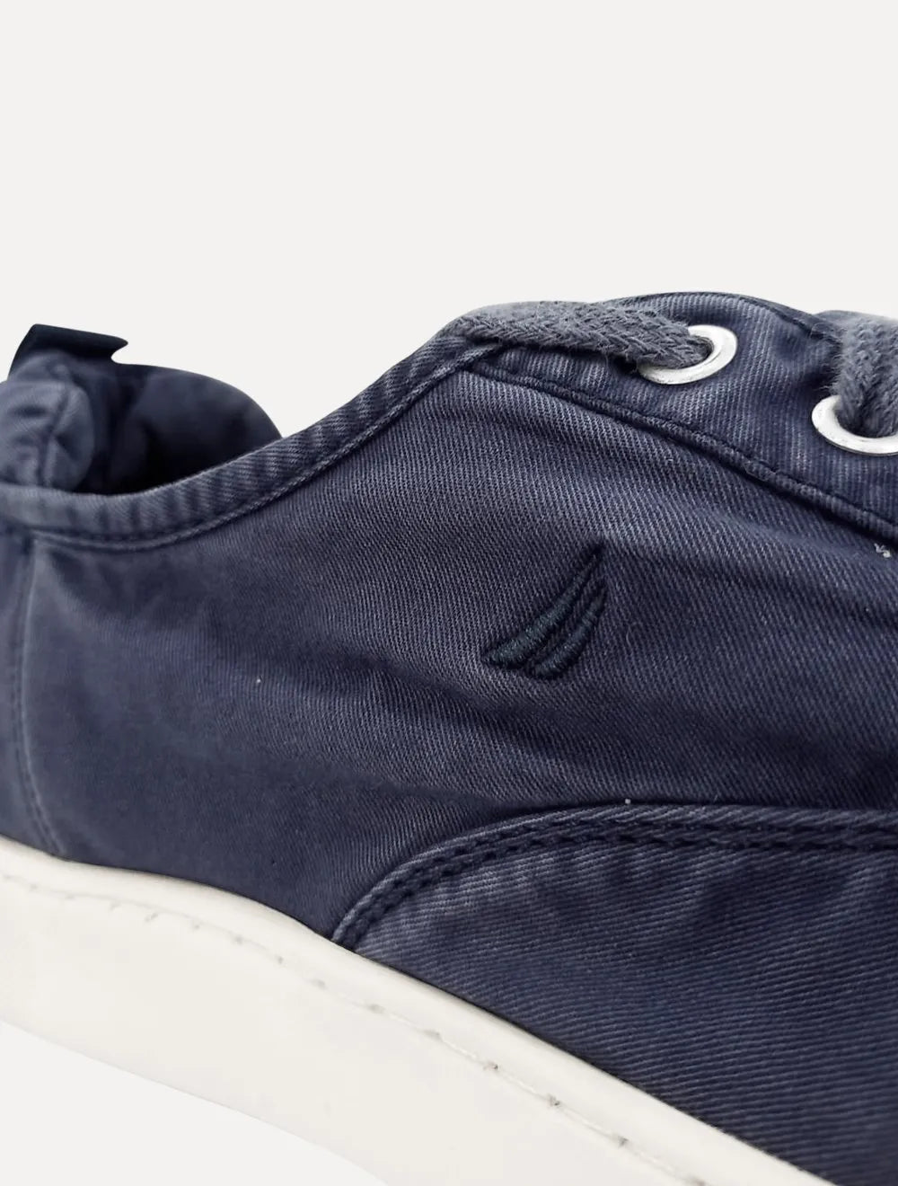 Tênis Nautica Masculino Denim Sailboat Logo Azul Marinho