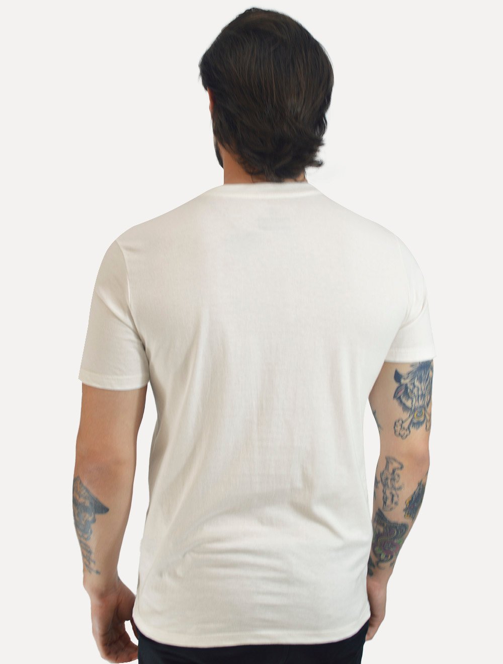 Camiseta John John Masculina Regular Fit Route Off White