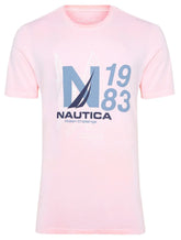 Camiseta Nautica Masculina Challengers N1983 Sketch Rosa