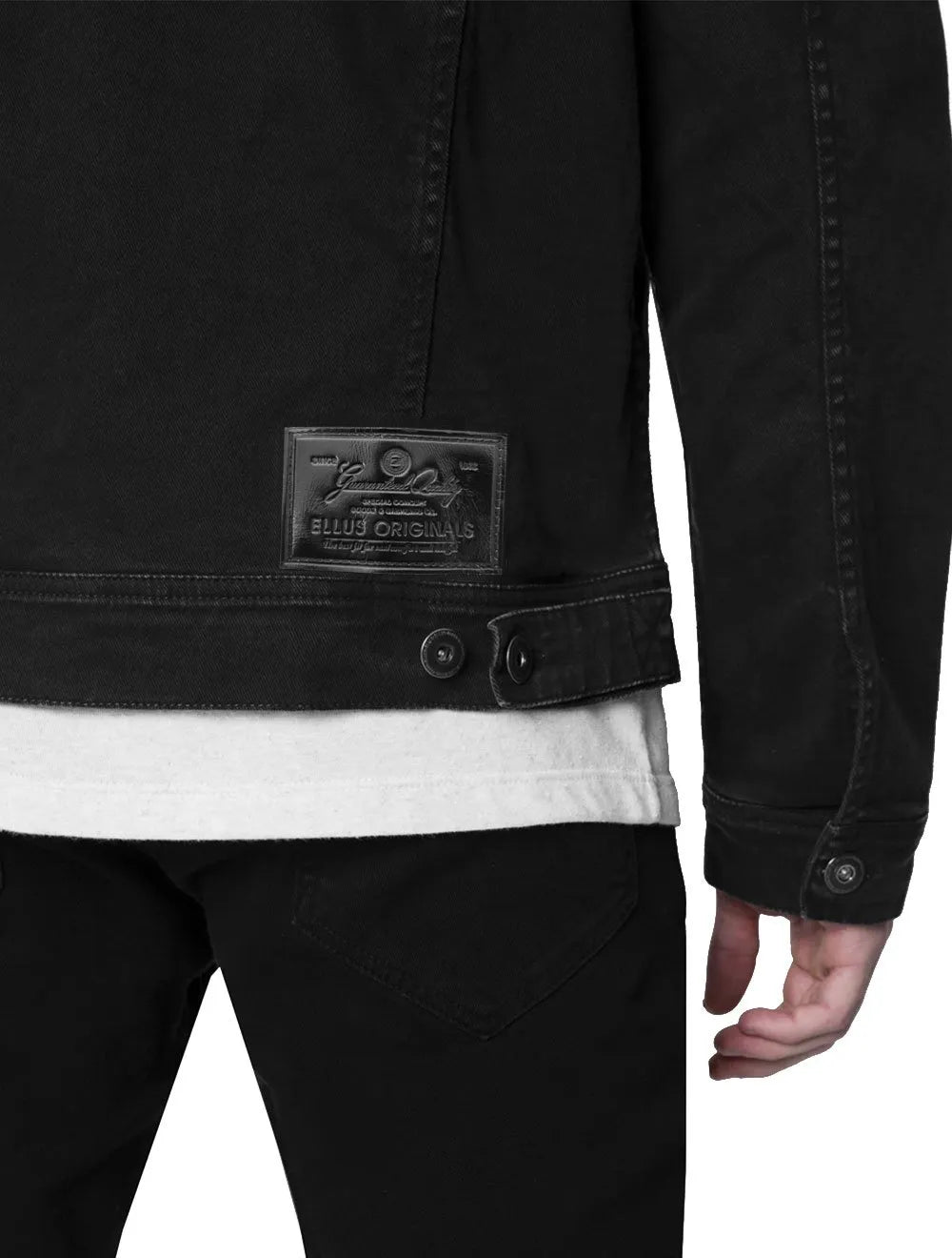 Jaqueta Ellus Jeans Masculina Denim Color Stretch Preta