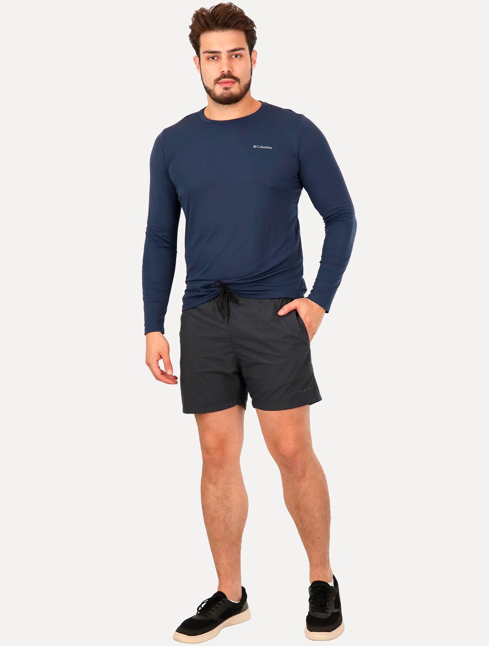 Short Ellus Masculino D'Água Nylon Pocket Beach Trucker Grafite