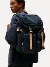 Mochila Tommy Hilfiger Travel Flap Backpack Azul Marinho