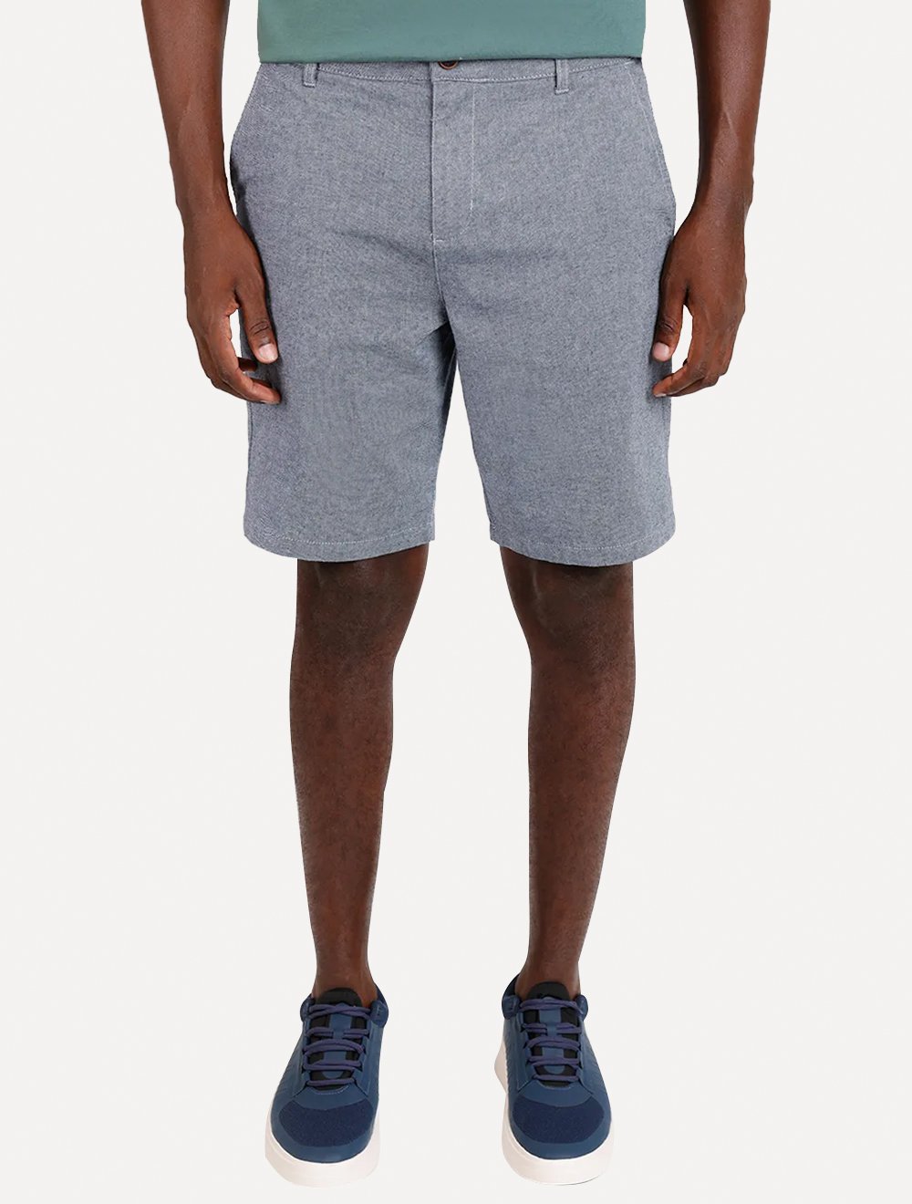 Bermuda Aramis Masculina Chino Cotton Azul Marinho Mescla
