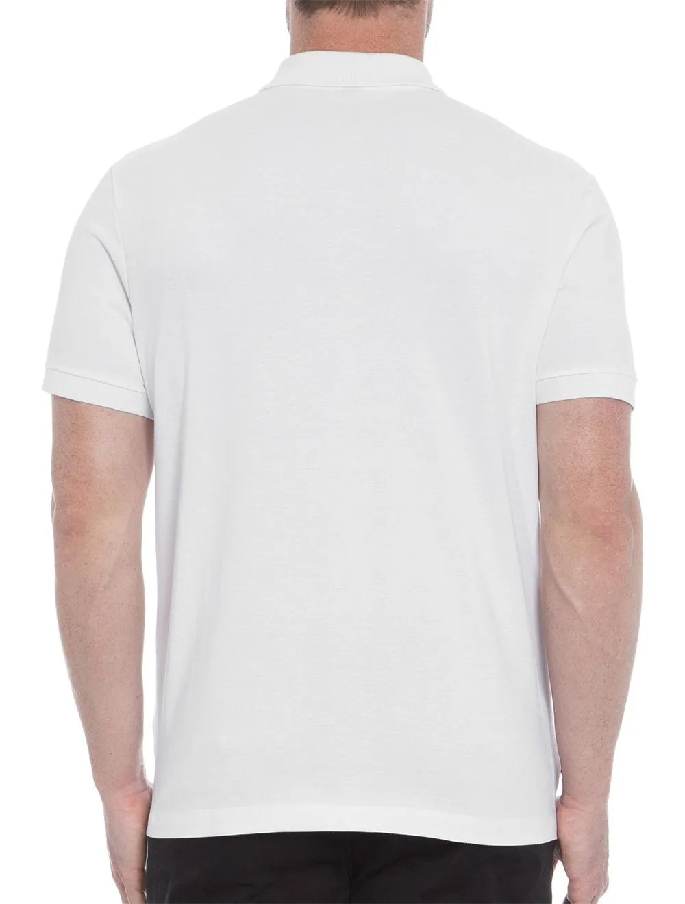 Polo John John Masculina Logo Transfer White Branca