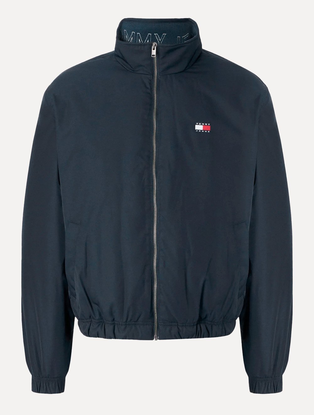 Jaqueta Tommy Jeans Masculina Essential Padded Logo Collar Azul Marinho