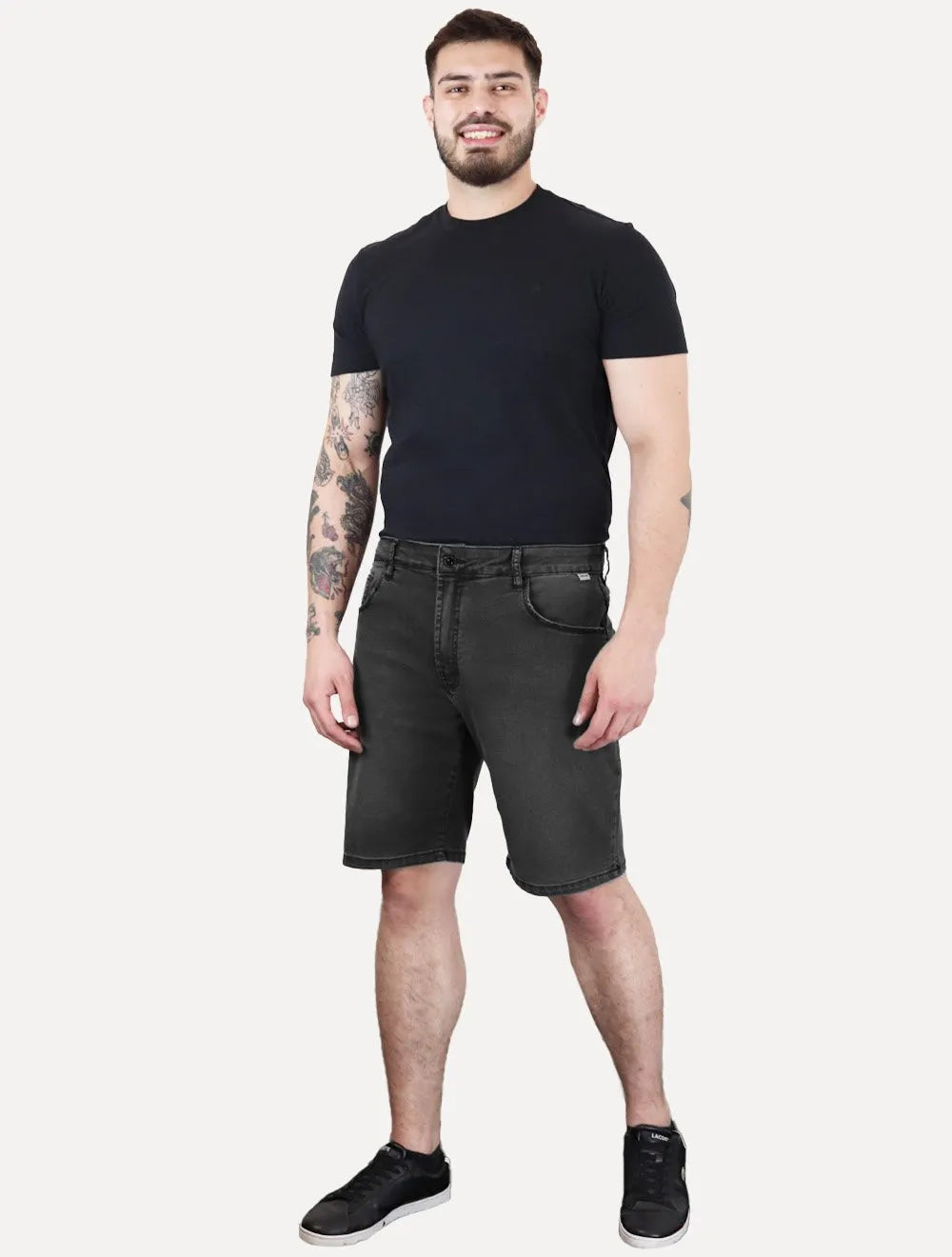 Bermuda John John Jeans Masculina Classic Honduras Black Escura