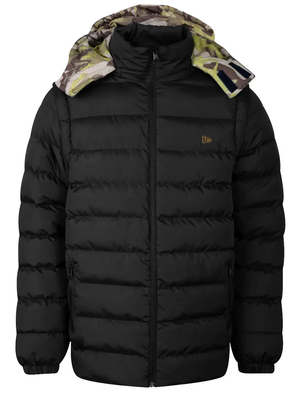 Jaqueta New Era Masculina Hoodie Puffer Neutral Wild Preta