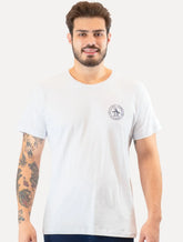 Camiseta Original Penguin Masculina Small Circle Logo Branca