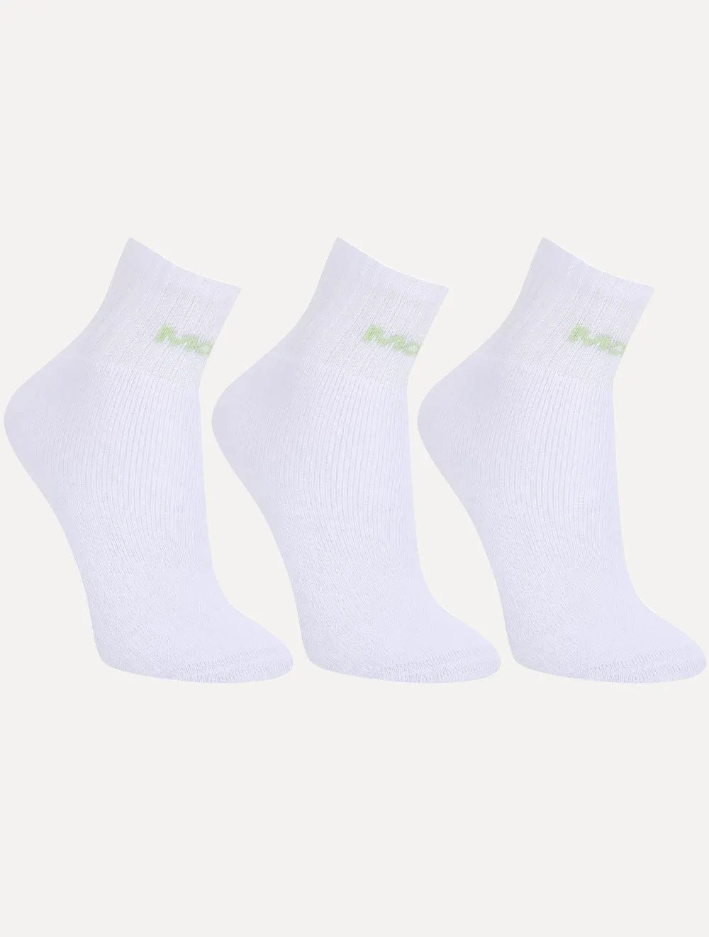 Meia Mash Esportiva Cano Curto Branca Kit 3 Pares