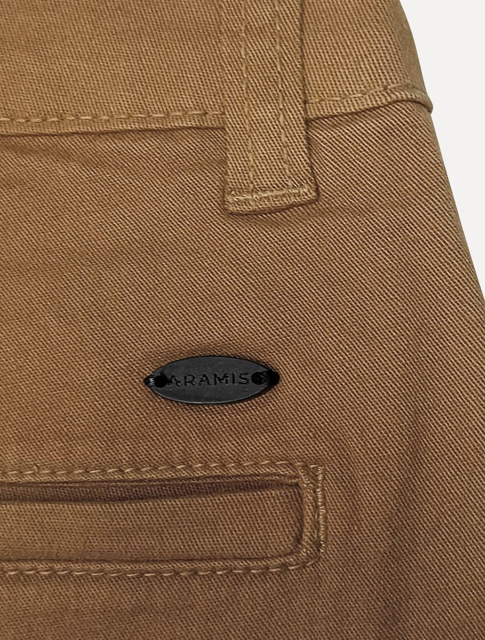 Bermuda Aramis Masculina Chino Color Basica Marrom Médio