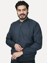 Jaqueta Dixen Masculina Bomber Thermic Dupla Face Azul Marinho /Branca