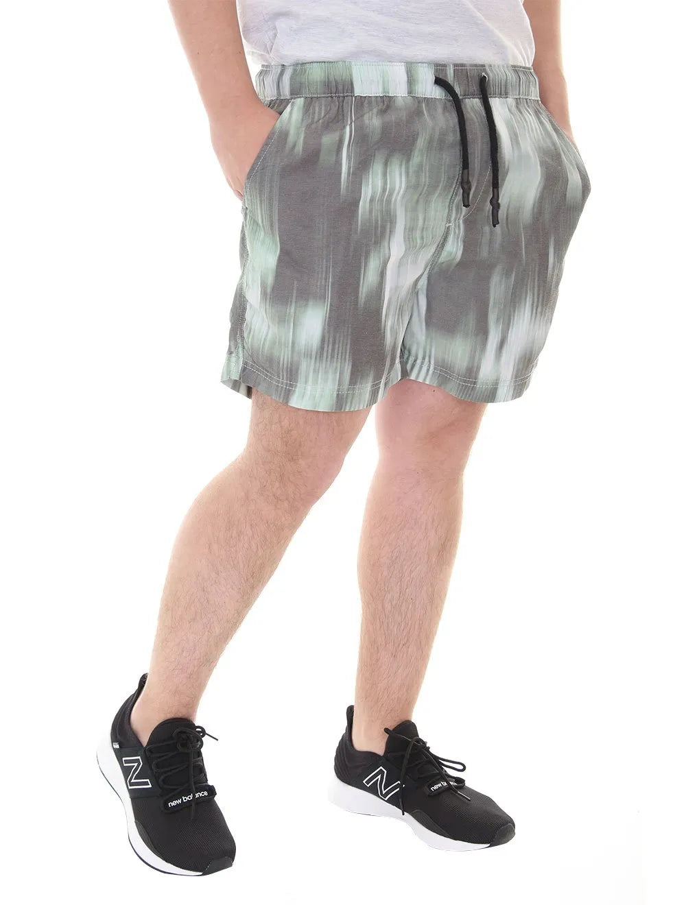 Short Calvin Klein Jeans Masculino Color Shadows Verde Militar