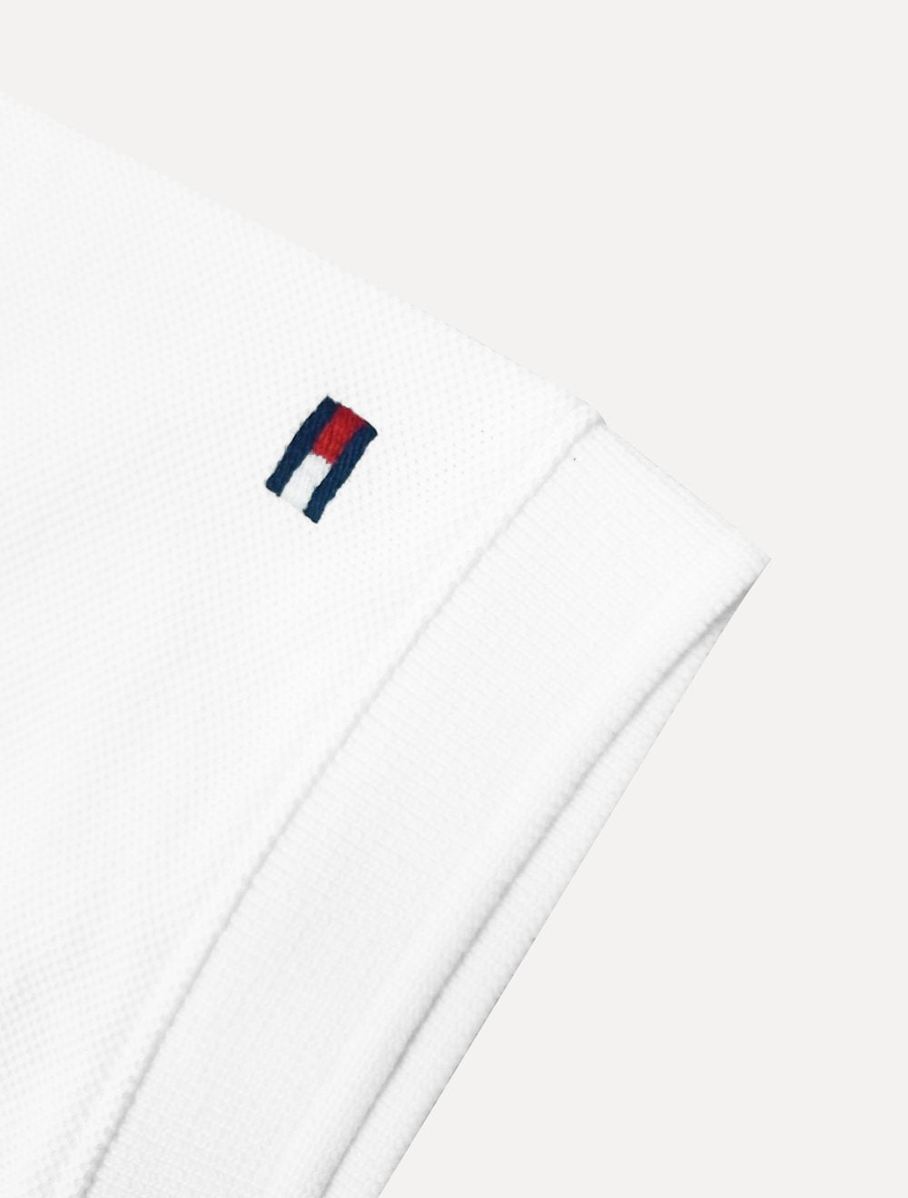 Polo Tommy Hilfiger Masculina Piquet Small Chest Stripe Branca