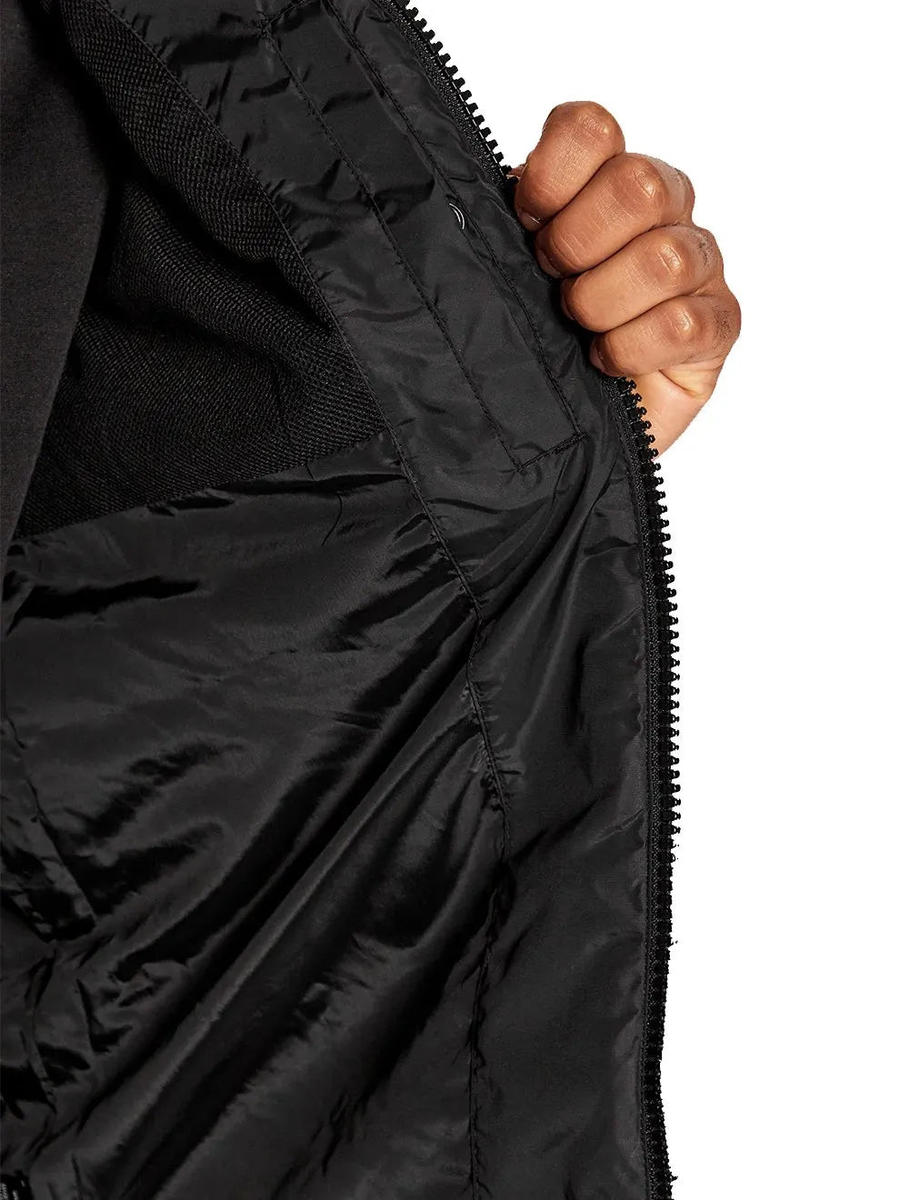 Jaqueta Calvin Klein Jeans Masculina Reciclada Chest Logo Preta