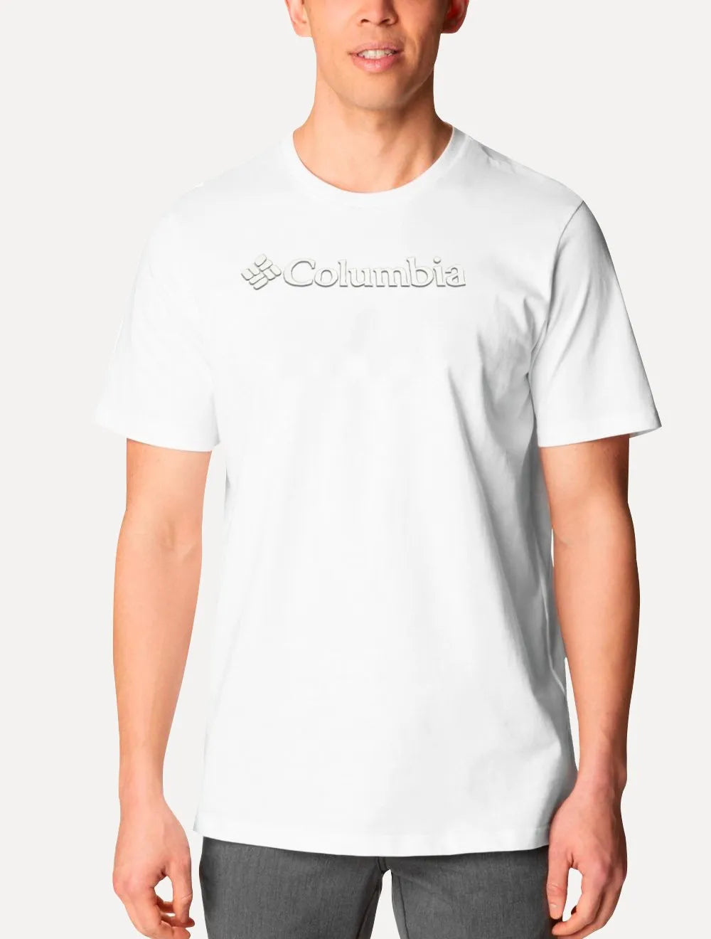Camiseta Columbia Masculina Regular Logo Branded Shadow Branca
