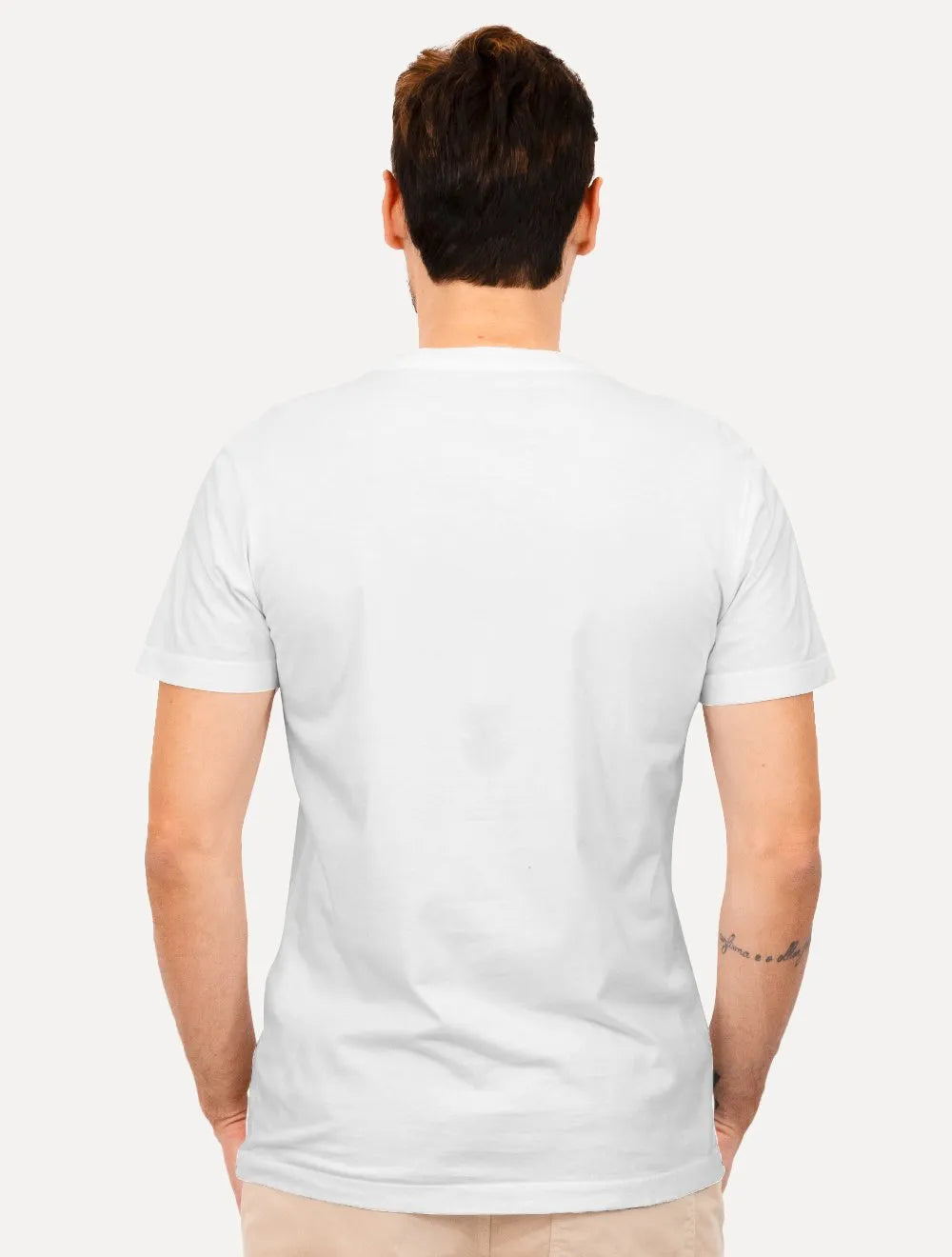 Camiseta Osklen Masculina Slim Rough Tridente Graco Branca