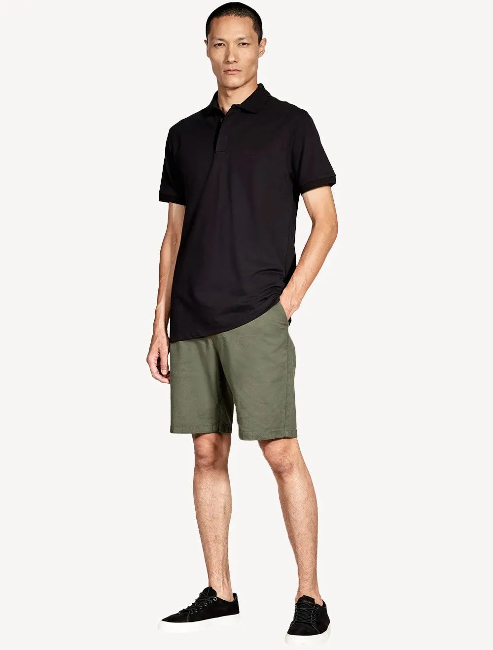 Bermuda Aramis Masculina Chino Canvas Verde Militar
