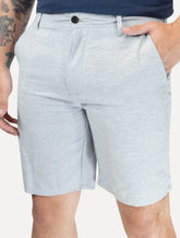 Bermuda King & Joe Masculina Slim Casual Soft Colors Azul Claro
