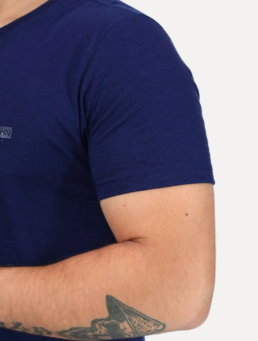 Camiseta John John Slim Fit Flame Azul Marinho
