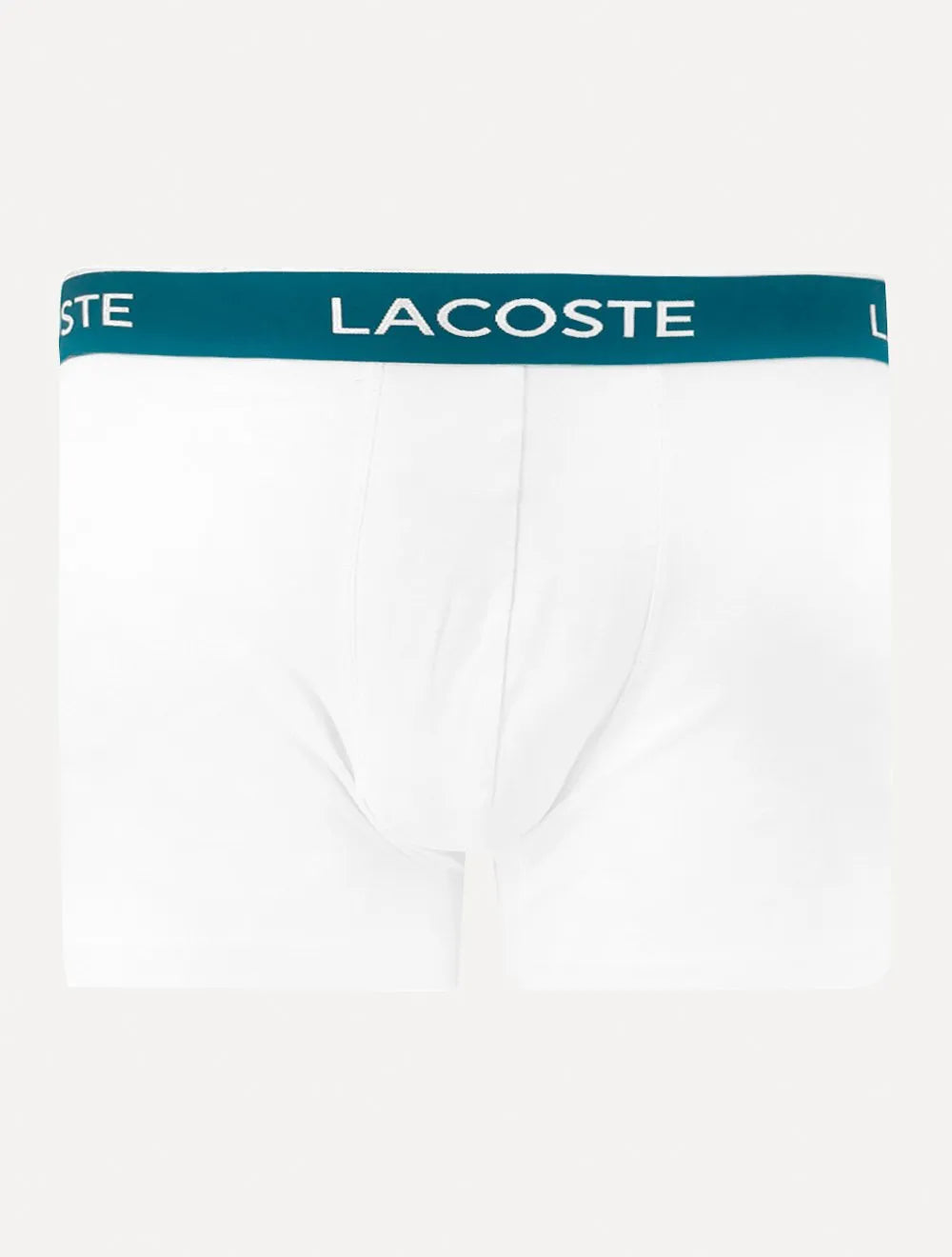 Cuecas Lacoste Boxer Long Colored Lettered Waist Branca/Grafite/Preta Pack 3UN