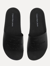 Chinelo Calvin Klein Jeans Slide Logo Issue Preto