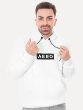 Moletom Aeropostale Masculino Hoodie Aero Block Branco