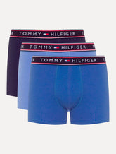 Cueca Tommy Hilfiger Cotton Stretch Trunk Colors Azul Pack 3UN
