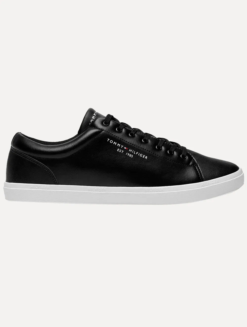 Tênis Tommy Hilfiger Masculino Couro Harrison 5D5 Preto