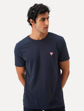 Camiseta Guess Masculina Original Small Triangle Azul Marinho