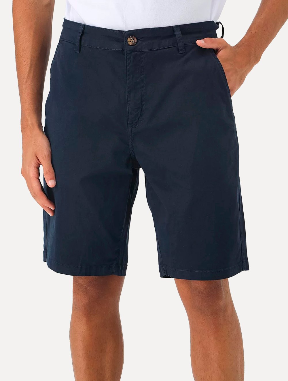 Bermuda Guess Masculina Chino Stretch Azul Marinho