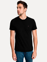 Camiseta Tommy Hilfiger Masculina Essential Tee Preta