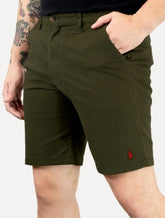 Bermuda Ralph Lauren Masculina Sarja Stretch Verde Militar