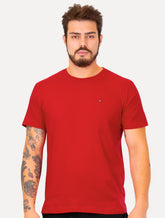 Camiseta Tommy Hilfiger Masculina Essential Cotton Vermelha