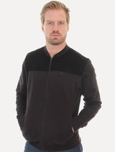 Jaqueta Osklen Masculina Moletom Suede Cutout Fleece Preta