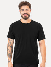 Camiseta Ellus Masculina Cotton Fine Classic Logo Preta