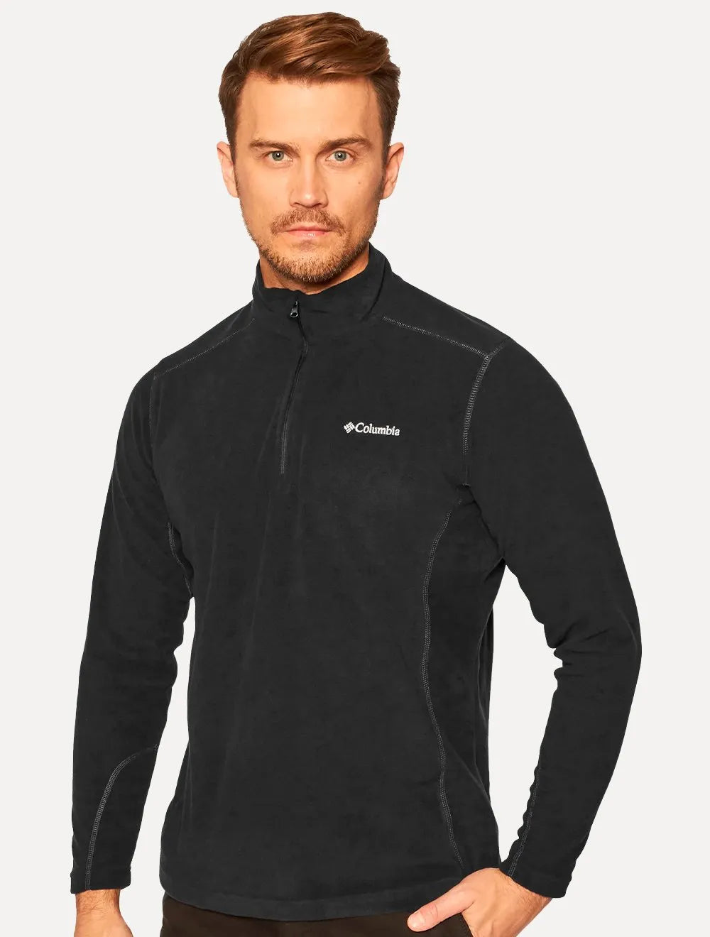 Blusa Columbia Masculina Klamath Range II Half Zip Preta