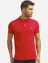 Polo Lacoste Masculina L.12.12 Vermelha