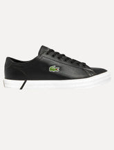 Tênis Lacoste Masculino Couro Gripshot Blk/Wht Preto