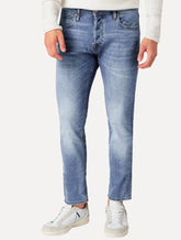 Calça Levis Jeans Masculina 512 Slim Taper Stretch Greenish Azul