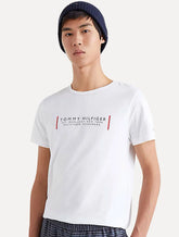 Camiseta Tommy Hilfiger Masculina Text Bar Corp Branca